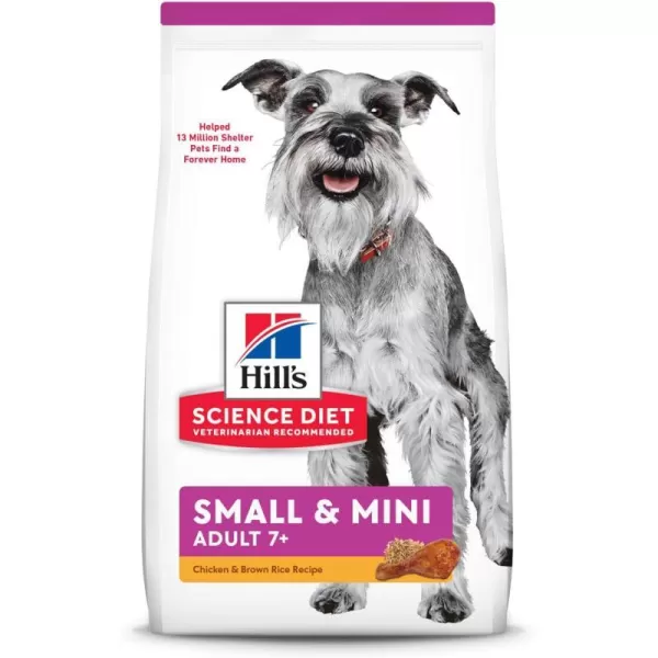 imageHills Science Diet Dry Dog Food Adult 7 for Senior Dogs Small Paws for Small Breeds Chicken Meal Barley amp Brown Rice Recipe 155 lb Bag4 Pound Pack of 1