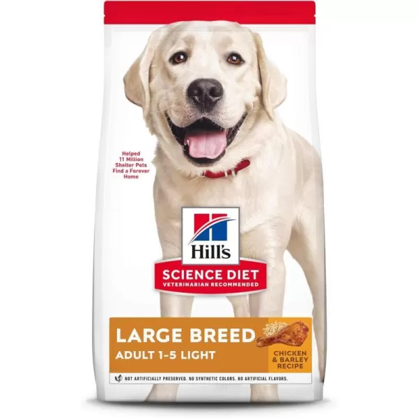 imageHills Science Diet Dry Dog Food Adult Large Breed Light Chicken Meal amp Barley Recipe For Healthy Weight amp Weight Management 30 lb Bag30 Pound Pack of 1