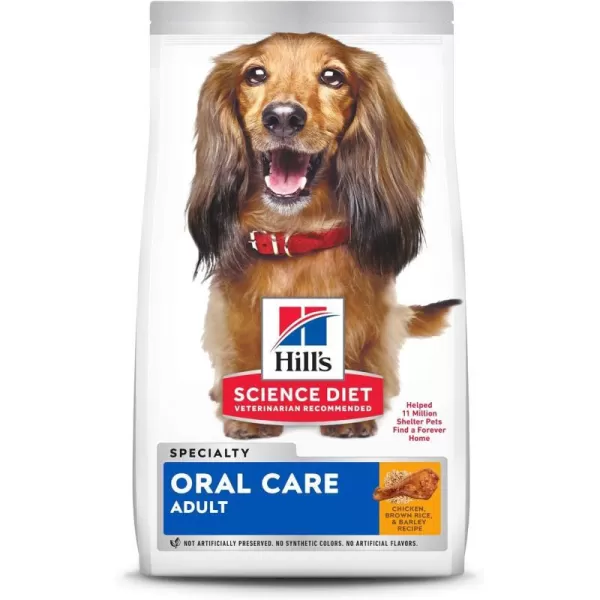 imageHills Science Diet Dry Dog Food Adult Oral Care Chicken Rice amp Barley Recipe 285 lb BagHills Science Diet Dry Dog Food Adult Oral Care Chicken Rice amp Barley Recipe 285 lb Bag
