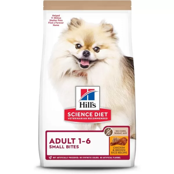imageHills Science Diet Dry Dog Food Adult Small Bites Lamb Meal amp Brown Rice Recipe 45 lb Bag15 Pound Pack of 1