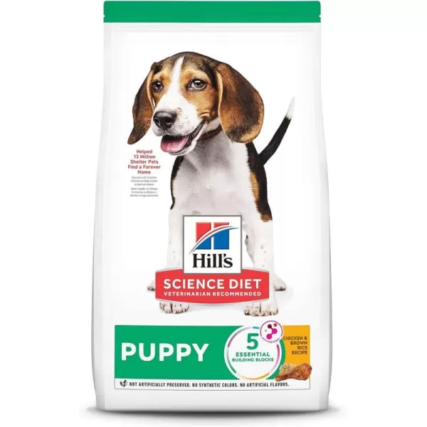 imageHills Science Diet Dry Dog Food Puppy Chicken Meal amp Barley Recipe 155 lb Bag275 Pound Pack of 1