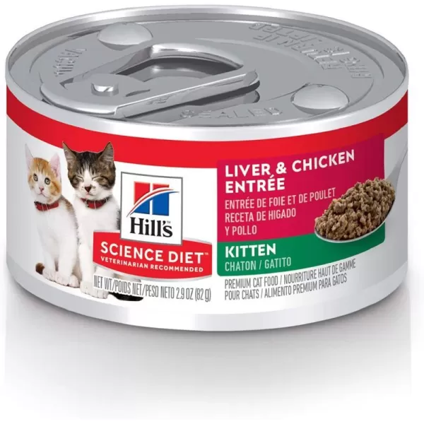 imageHills Science Diet Kitten Liver amp Chicken Entre Wet Cat Food 29 oz Cans 24PackHills Science Diet Kitten Liver amp Chicken Entre Wet Cat Food 29 oz Cans 24Pack