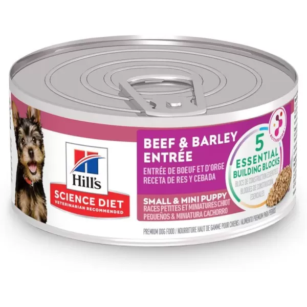 imageHills Science Diet Puppy Small and Mini Wet Dog Food Beef amp Barley Entre 58 oz Cans 24PackHills Science Diet Puppy Small and Mini Wet Dog Food Beef amp Barley Entre 58 oz Cans 24Pack
