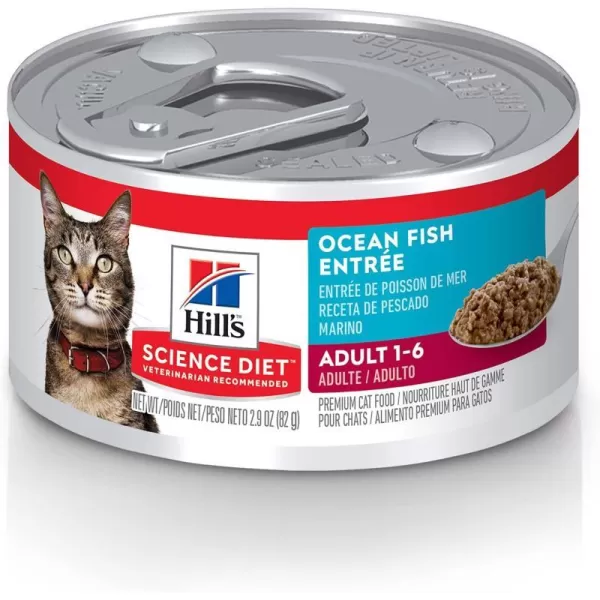 imageHills Science Diet Wet Cat Food Adult Minced Ocean Fish Recipe 29 oz Cans 24Pack29 Ounce Pack of 24