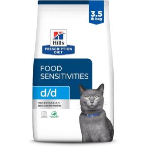 imageHills Prescription Diet dd SkinFood Sensitivities Venison ampamp Green Pea Formula Dry Cat Food Veterinary Diet 35 lb BagDuck  Green Pea