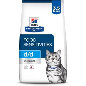 imageHills Prescription Diet dd SkinFood Sensitivities Venison ampamp Green Pea Formula Dry Cat Food Veterinary Diet 35 lb BagVenison  Green Pea