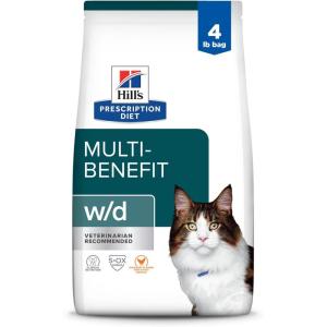 imageHills Prescription Diet wd MultiBenefit DigestiveWeightGlucoseUrinary Management Chicken Flavor Dry Cat Food Veterinary Diet 85 lb BagChicken