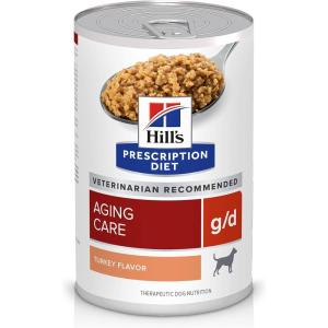 imageHills Prescription Diet gd Aging Care Turkey Flavor Wet Dog Food Veterinary Diet 13 oz Cans 12PackTurkey