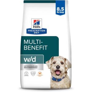 imageHills Prescription Diet wd MultiBenefit DigestiveWeightGlucoseUrinary Management Chicken Flavor Dry Dog Food Veterinary Diet 275 lb BagChicken