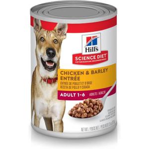 imageHills Science Diet Adult 16 Adult 16 Premium Nutrition Wet Dog Food Chicken ampamp Barley Loaf 13 oz Can Case of 12Chicken  Barley Loaf