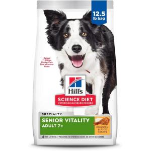 imageHills Science Diet Senior 7 Senior Vitality Chicken ampamp Rice Recipe Dry Dog Food 125 lbsChicken  Rice