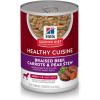 imageHills Science Diet Healthy Cuisine Adult 16 Great Taste Wet Dog Food Braised Beef Carrots ampamp Peas Stew 125 oz Can Case of 12