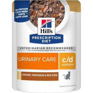 imageHills Prescription Diet cd Multicare Feline Vegetable Tuna ampamp Rice Stew 28oz 24Pack Wet FoodChicken  Vegetable   Rice Stew