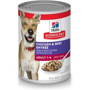 imageHills Science Diet Adult Chicken ampamp Beef Entree Canned Dog Food 13 oz Case of 12