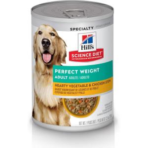 imageHills Science Diet Perfect Weight Adult 16 Weight Management Support Wet Dog Food Chicken ampamp Vegetables Stew 125 oz Can Case of 12Chicken  Vegetables Stew
