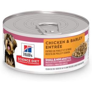 imageHills Science Diet Small ampamp Mini Adult 16 Small ampamp Mini Breeds Premium Nutrition Wet Dog Food Chicken ampamp Barley Loaf 58 oz Can Case of 24Chicken  Barley Loaf