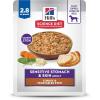 imageHills Science Diet Sensitive Stomach ampamp Skin Adult 16 Stomach ampamp Skin Sensitivity Support Wet Dog Food Turkey ampamp Vegetables Stew 28 oz Pouch Case of 24