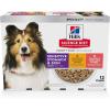 imageHills Science Diet Sensitive Stomach ampamp SkinAdult 16 Stomach ampamp Skin Sensitivity SupportWet Dog FoodVariety PackChicken ampamp Vegetables Salmon ampamp Vegetables Loaf128 oz Can Variety Pack Case of 12Variety Pack Chicken  Vegetables Salmon  Vegetables Loaf