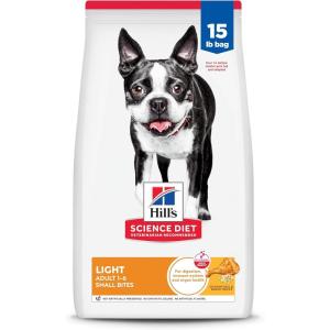imageHills Science Diet  Light Small Bites Lower Calories Chicken Meal ampamp Barley Dry Dog Food 5 LB BagChicken  Barley