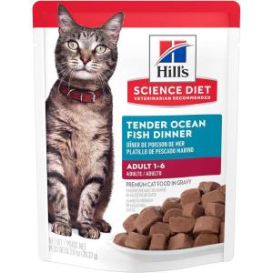 imageHills Science Diet Adult 16 Adult 16 Premium Nutrition Wet Cat Food Variety Case Tuna Chicken Ocean Fish Stew 28 oz Pouch Variety Case Case of 12Ocean Fish Stew