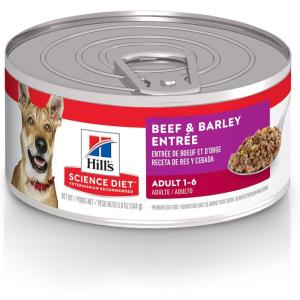imageHills Science Diet Adult 16 Adult 16 Premium Nutrition Wet Dog Food Beef ampamp Barley Loaf 58 oz Can Case of 24