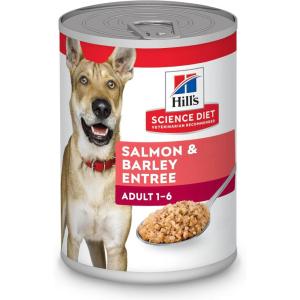 imageHills Science Diet Adult 16 Adult 16 Premium Nutrition Wet Dog Food Salmon ampamp Barley Loaf 13 oz Can Case of 12