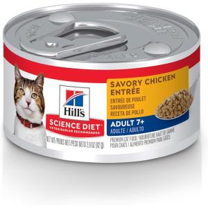 imageHills Science Diet Adult 7 Senior Adult 7 Premium Nutrition Wet Cat Food Chicken Minced 29 oz Can Case of 24Chicken Minced