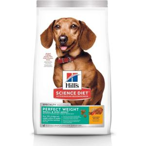 imageHills Science Diet Adult Perfect Weight Small ampamp Mini Chicken Recipe Dry Dog Food 15 lb BagChicken