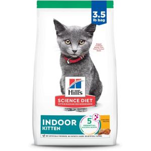imageHills Science Diet Indoor Kitten Easy Litter Box Cleanup Dry Cat Food Chicken Recipe 7 lb BagChicken