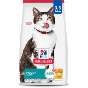imageHills Science Diet Indoor Senior Adult 11 Easy Litter Box Cleanup Dry Cat Food Chicken Recipe 7 lb BagChicken