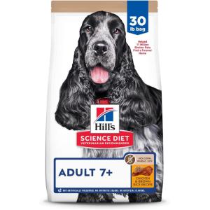 imageHills Science Diet Adult 7 Senior Adult 7 Premium Nutrition Dry Dog Food No Corn Wheat Soy Chicken ampamp Brown Rice 30 lb Bag