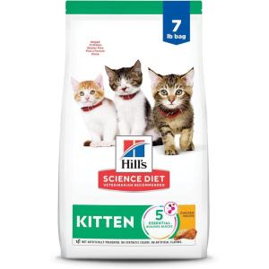 imageHills Science Diet Kitten Kitten Premium Nutrition Dry Cat Food Chicken Recipe 7 lb Bag