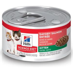 imageHills Science Diet Kitten Kitten Premium Nutrition Wet Cat Food Salmon Minced 29 oz Can Case of 24
