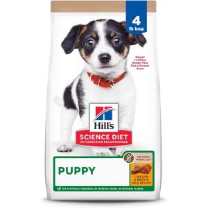 imageHills Science Diet Puppy Puppy Premium Nutrition Dry Dog Food No Corn Wheat Soy Chicken ampamp Brown Rice 4 lb BagChicken  Brown Rice
