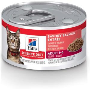 imageHills Science Diet Wet Cat Food Adult Savory Salmon Recipe 29 oz Cans 24pack